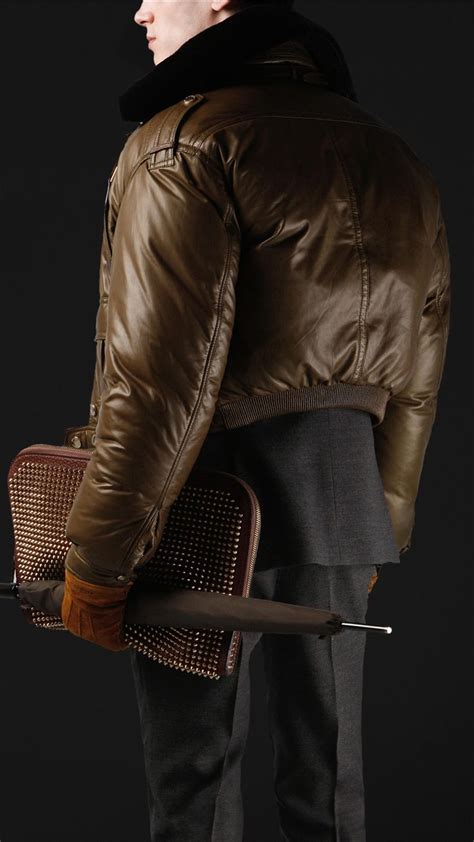 burberry prorsum leather bomber jacket|Burberry bomber jacket sale.